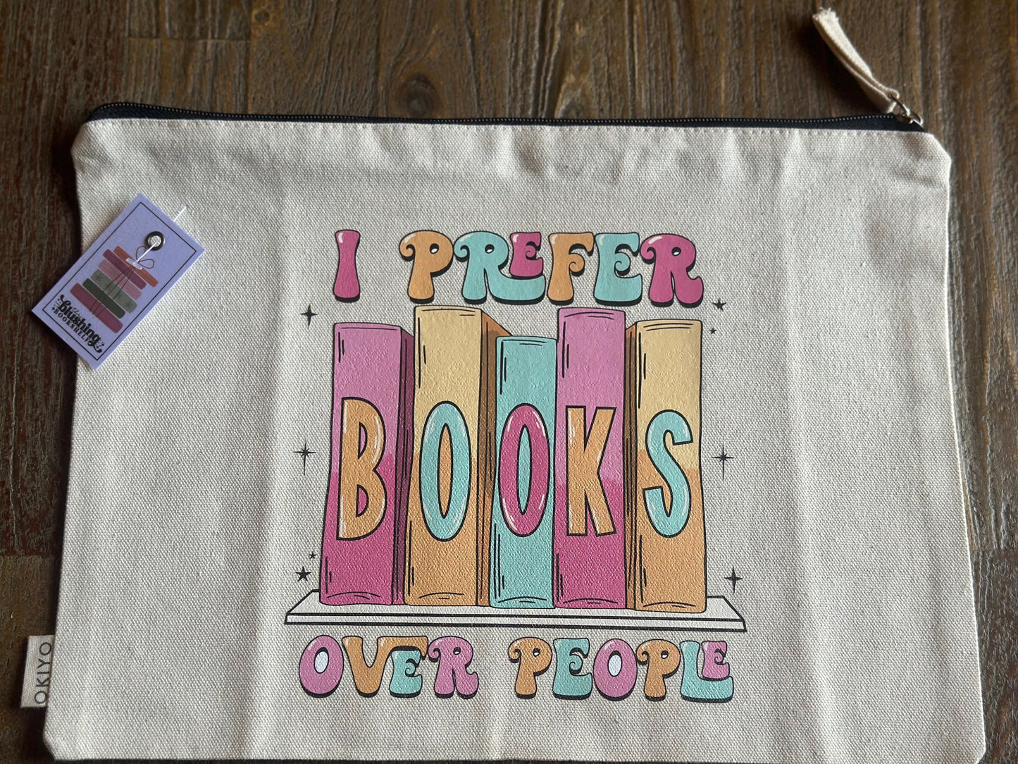 A4 COTTON BOOK BAG - BOOKS OVER PEOPLE