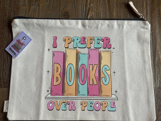A4 COTTON BOOK BAG - BOOKS OVER PEOPLE