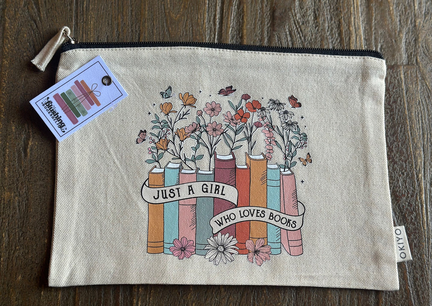 A5 COTTON BOOK BAG - JUST A GIRL