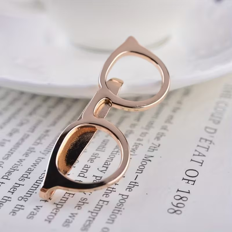GLASSES STEEL BOOKMARK