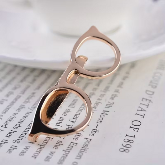 GLASSES STEEL BOOKMARK