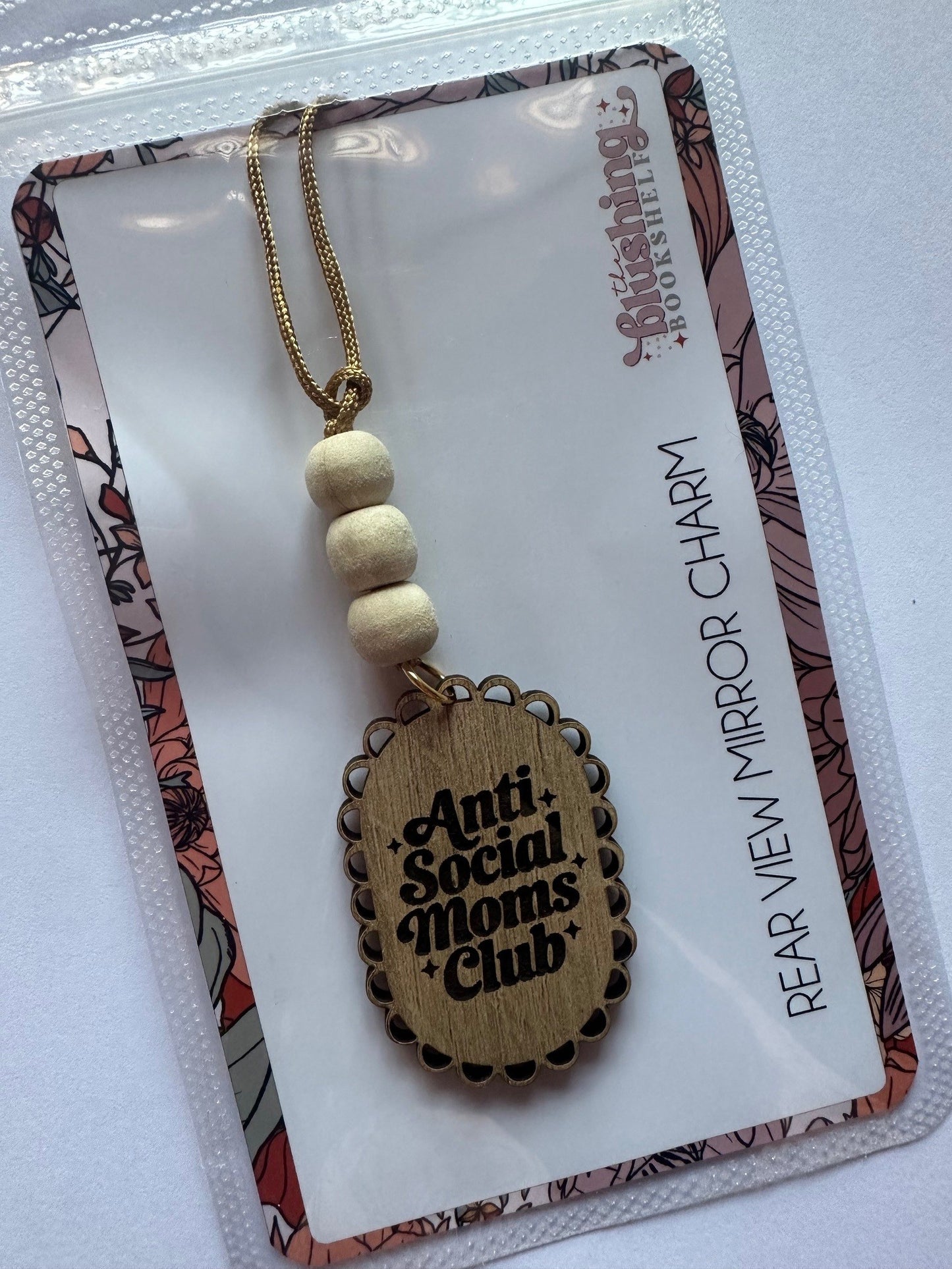 REAR VIEW MIRROR HANING CHARM - ANTI SOCIAL