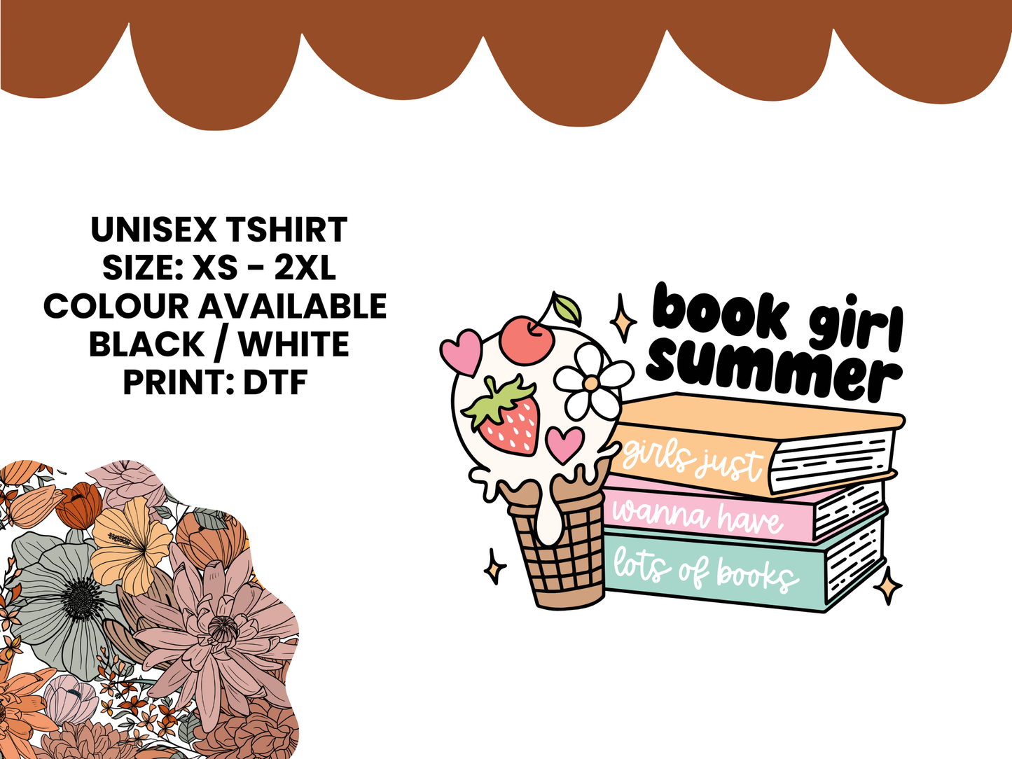 TSHIRT - BOOK GIRL SUMMER