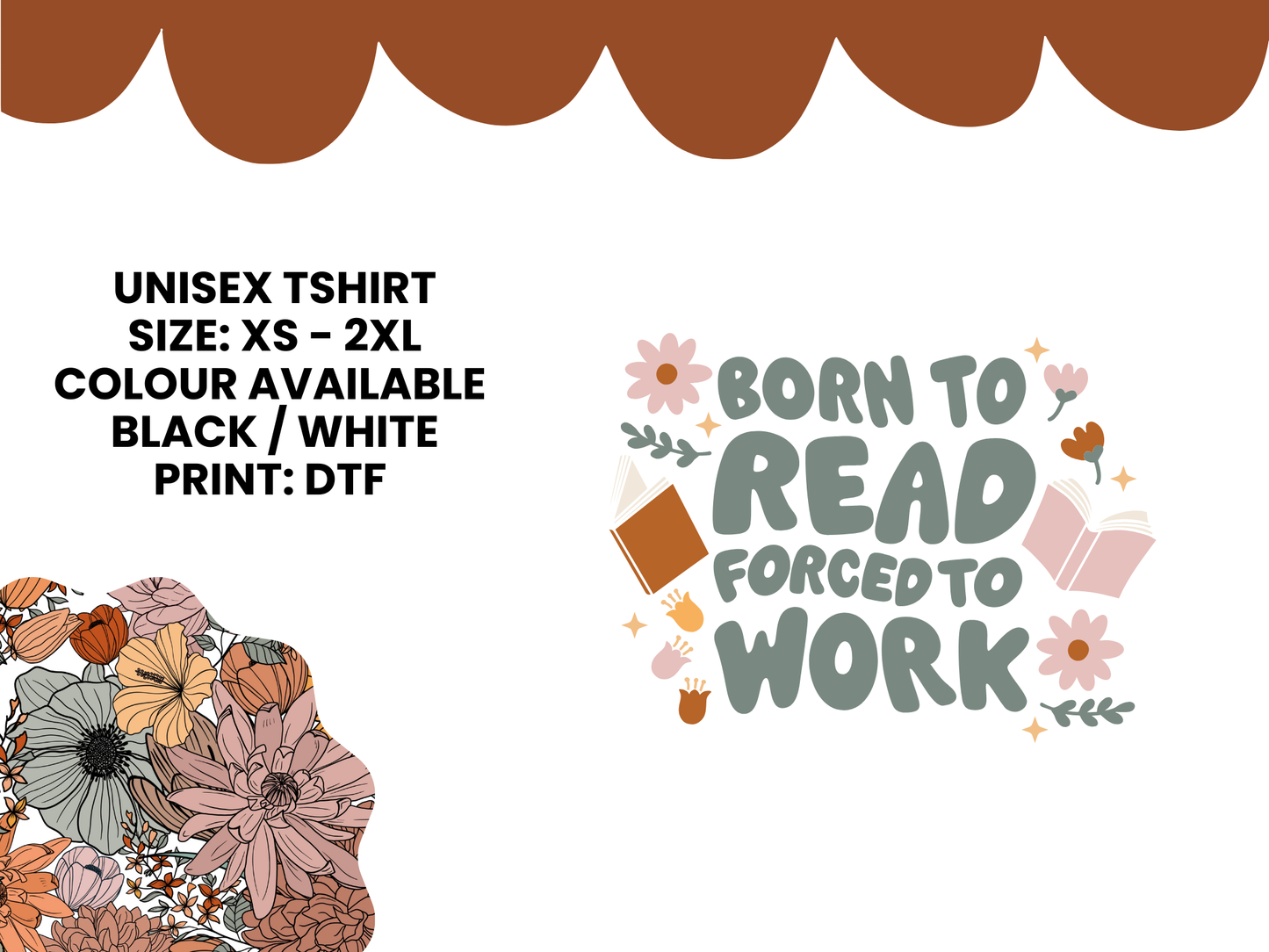 TSHIRT - BORN TO READ