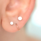 ROUND FLAT STUD EARINGS (STAINLESS STEEL)