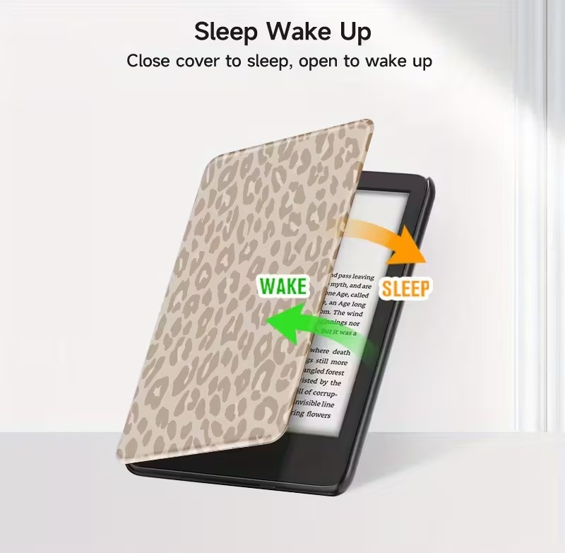 KINDLE COVER - 6INCH 2022 / 2024 MODEL - LEOPARD