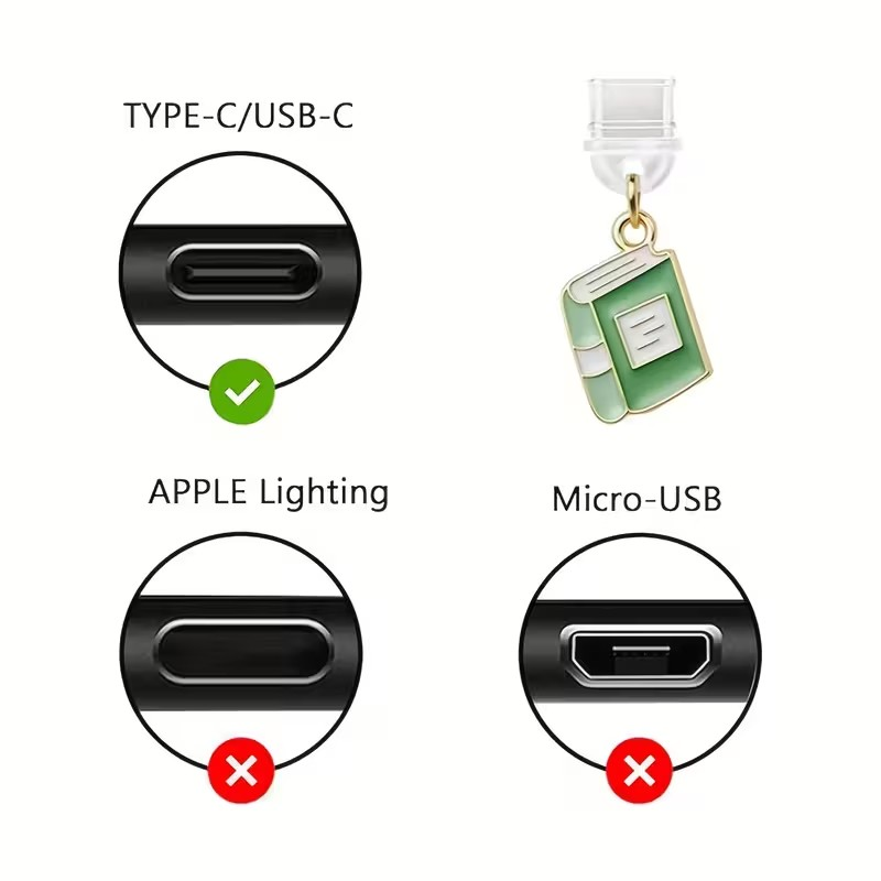 KINDLE CHARM DUST PLUG  - BOOK CHARM