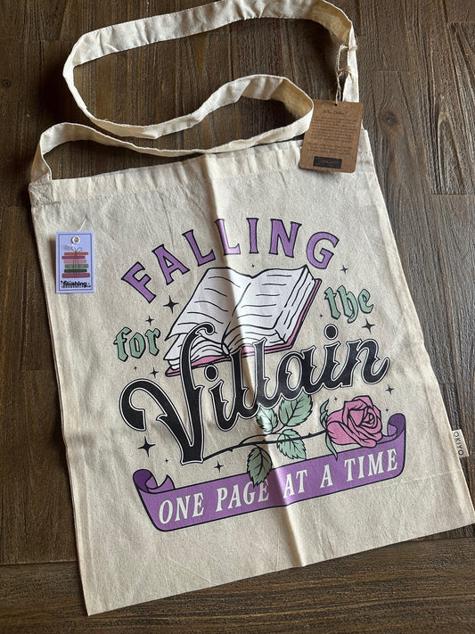 COTTON TOTEBAG - FALLING FOR THE VILLAIN