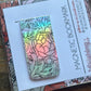 HOLOGRAPHIC FLORAL MAGNETIC BOOKMARK