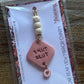 REAR VIEW MIRROR HANGING CHARM -SMUT SLUT PINK HEART