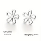 FLORAL STUD EARINGS (STAINLESS STEEL)